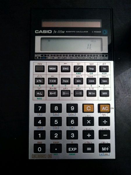  Casio Fx-115m Made in Japan 1986