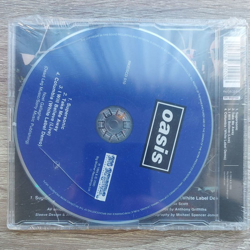Oasis Supersonic CD single mint sealed, rock