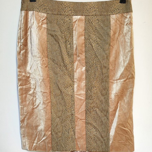 D.EXTERIOR pencil velvet skirt new, size L, pink-beige
