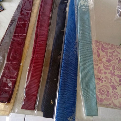 Silk branded ties new, pack of 10
