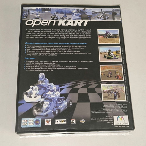 Open Kart PC game like new, racing, Big Box