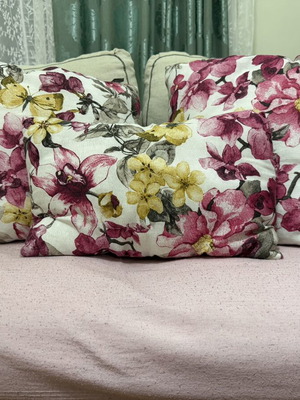 Set of 5 floral sofa pillows