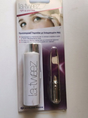 Stainless Steel Eyebrow Tweezer with LED new