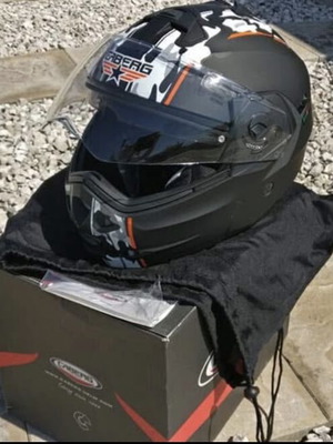 Caberg Duke Commander Flip-up helmet used, size Small, camo