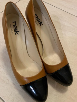 NAK shoes new, leather, size 38.5, brown and black