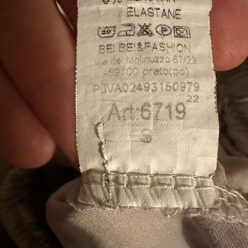 Beige cargo pants used, size S with elastic waist