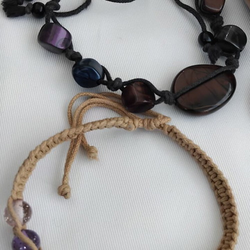 Handmade ethnic accessories like new, natural materials
