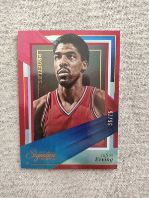 25-26 NBA Signature Series Julius Erving Profiles card like new