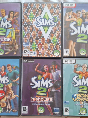 Sims PC games like new, complete set