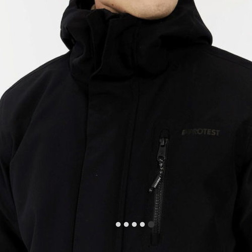 Protest men's jacket like new, black, XL size