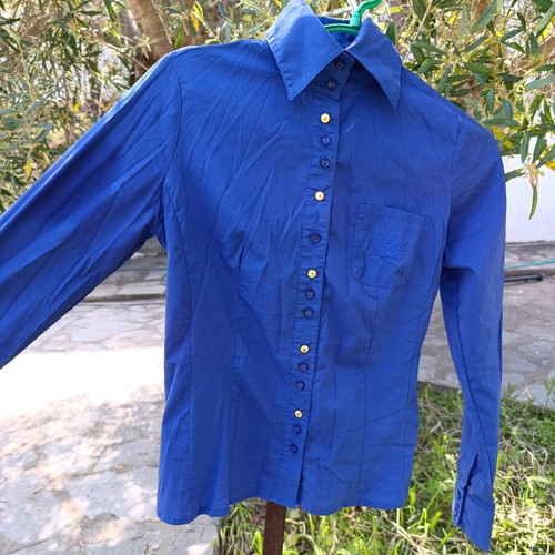Ysatis Y2K shirt mid-length blue small like new