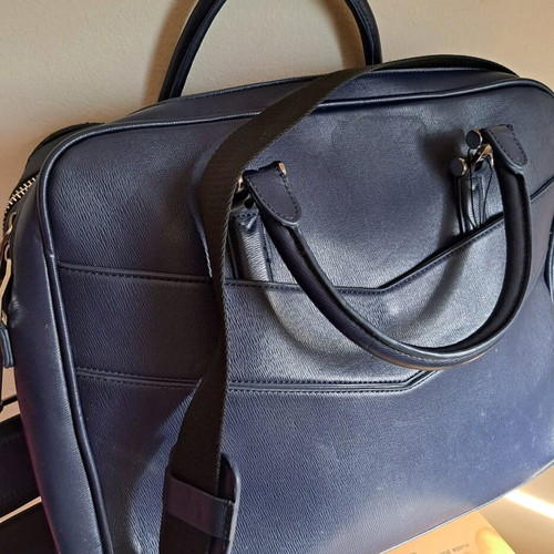 Unisex Zara bag used, blue, handheld with shoulder strap