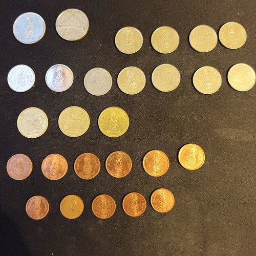 Thailand coins used, pack