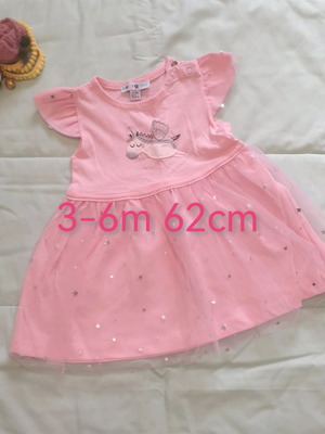 Energino summer dress used 3-6 months with unicorn