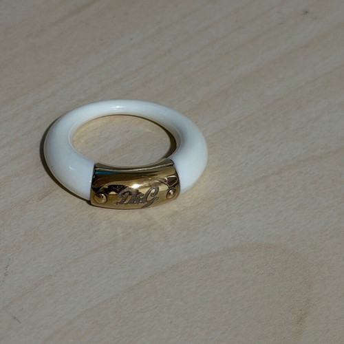 Dolce & Gabbana ring like new, white and gold