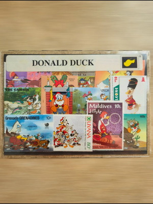 Donald Duck stamps new in sealed packaging