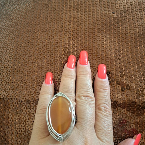 Fo bijoux rings used, set of 4, with slight color wear
