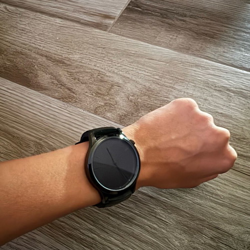 WatchMe unisex watch new, black rubber strap