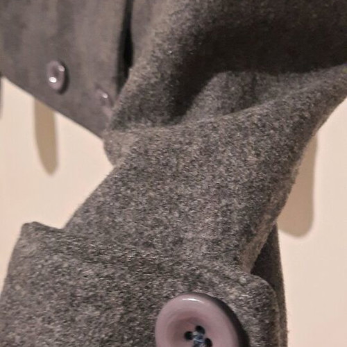 Anthracite women's coat like new, wool texture, size Small