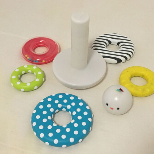 ELC Little Senses stacking rings with light used