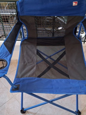 Camping chairs XL heavy-duty 230kg like new, set of 2
