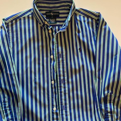 Ralph Lauren boys' long-sleeve striped shirt, size 7