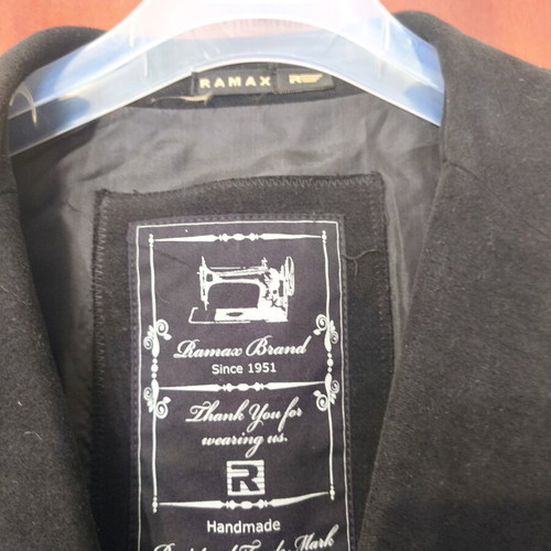 Ramax Hand Made Velvet Jacket like new, black, XL