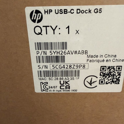 HP USB-C Dock G5 brand new