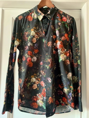 H&M floral shirt like new, size S, multicolor