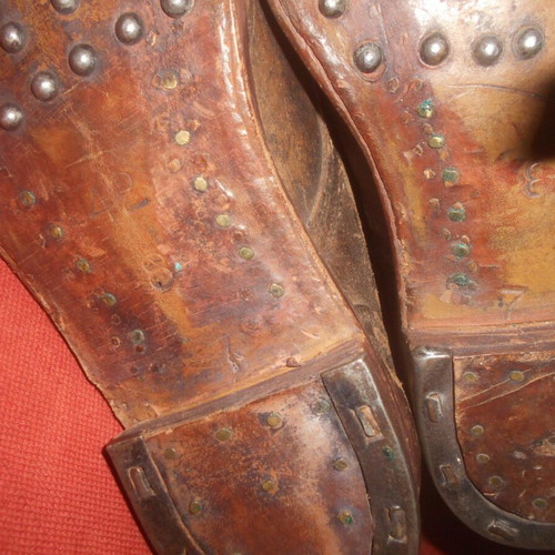 Greek Army Soldier Campaign Boots 1950-1970 used