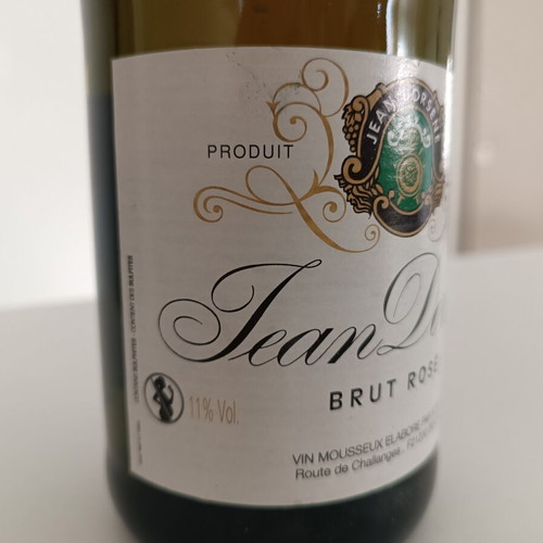Jean Dorsène Brut Rosé French sparkling wine sealed