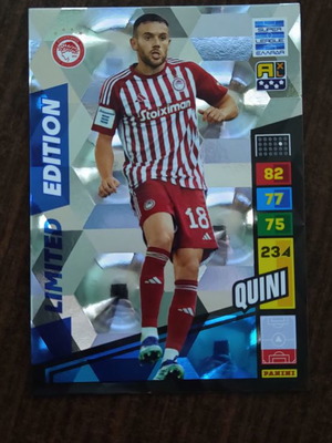 Panini Superleague 2024 Limited Edition Olympiakos Quini карта нова