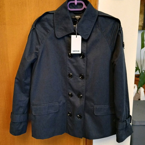 Mexx women's trench coat blue new, size L