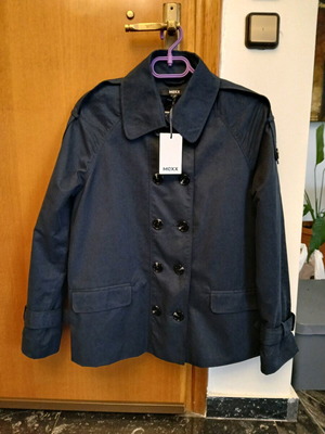 Mexx women's trench coat blue new, size L