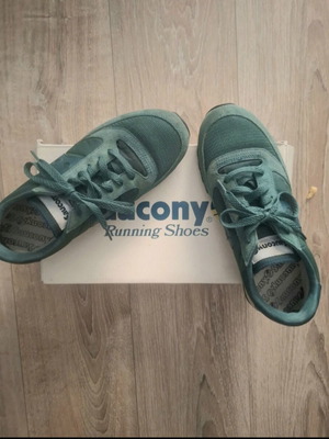 Saucony Jazz Vintage sneakers used, green, size 40