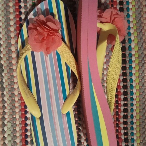 Marks & Spencer flip flops new, size 38, multicolor