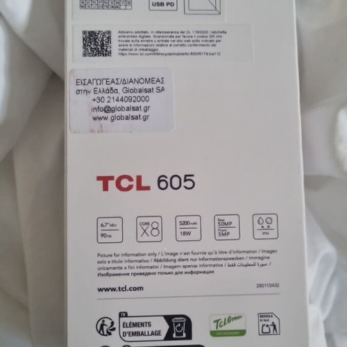 TCL 605 mobile phone new, sealed in box