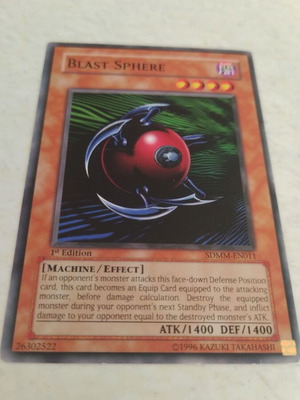 Blast Sphere Yu-Gi-Oh card like new