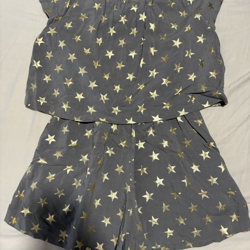 Gaudi Teen Shorts used, size 7, gray and gold