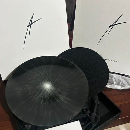 Set of 2 porcelain plates 17.5cm by Ann Demeulemeester for Serax
