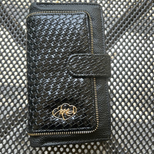 Leather women's wallet like new, black