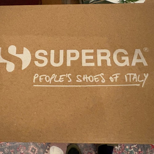 Superga women's sneakers size 36.5 new, purple canvas
