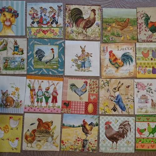 Decoupage napkins like new