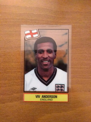 Κάρτα Panini Football Superstars Viv Anderson 1984 καινούργια