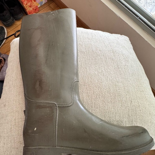 Armani Jeans waterproof galoshes used, size 37, gray