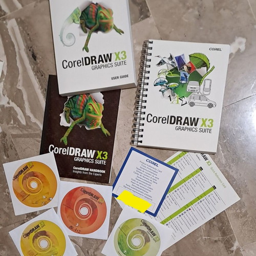 Corel Draw X3 Graphics Suite 4 CD-ROM new, vintage
