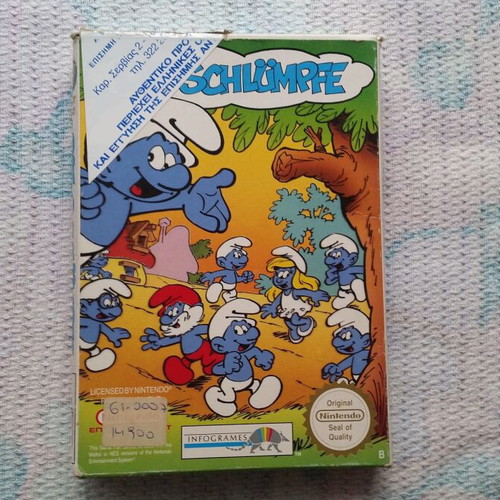 Nintendo NES The Smurfs die Schlümpfe used Pal B
