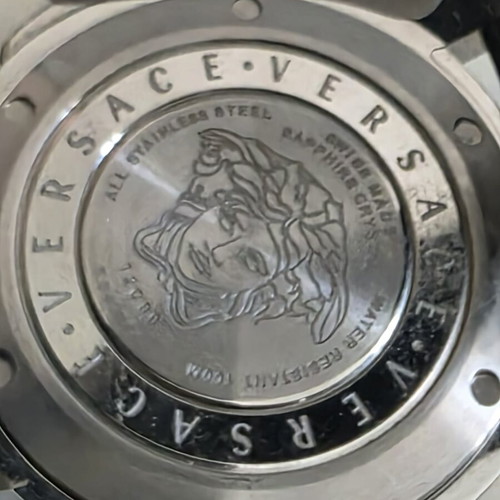 Versace V-Sport 12C99 men's watch new with leather strap