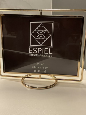 Set of 3 gold photo frames vintage & ESPIEL like new