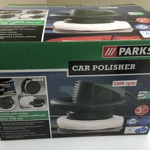 Parkside car polisher new, 25 cm disc, 3300 rpm